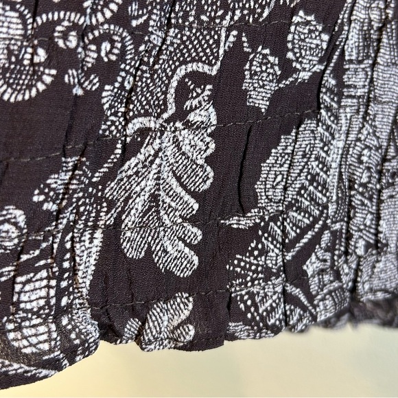 Vintage Faded Glory Y2K Top Size L Forest Fairy Grunge Babydoll Scrunched Brown - Picture 9 of 13